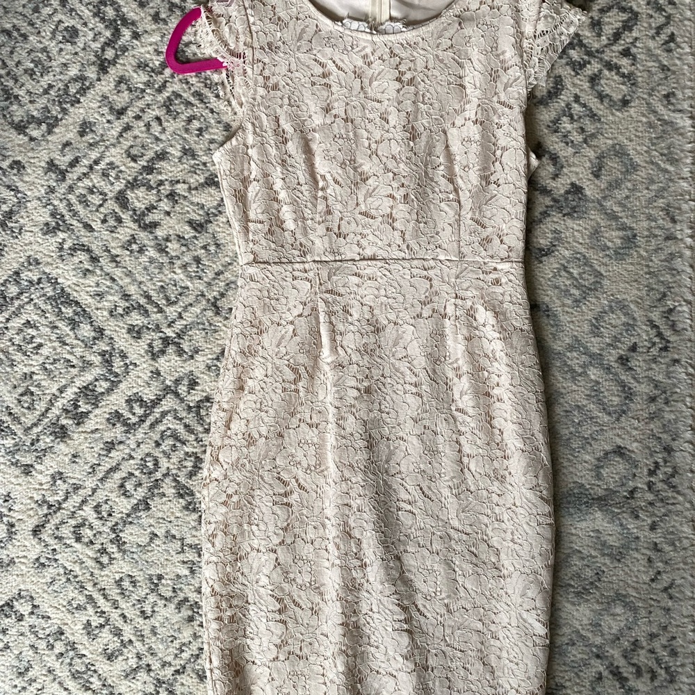 Elegant Cream Lace Dress